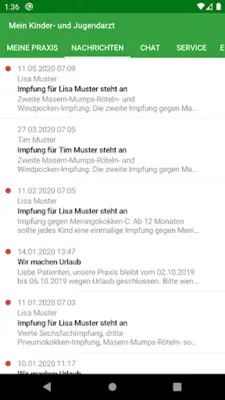 Meine pädiatrische Praxis android App screenshot 2