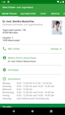 Meine pädiatrische Praxis android App screenshot 3